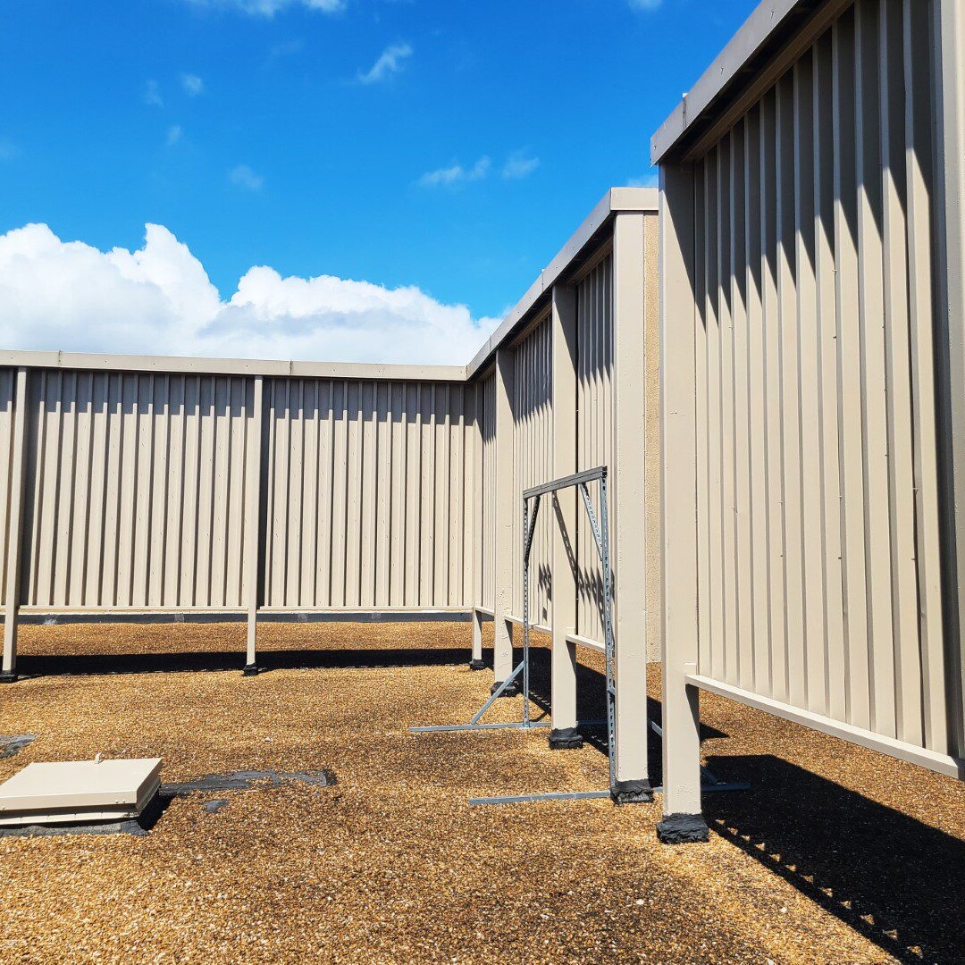 Commercial Fence On Roof Painting Example St Louis