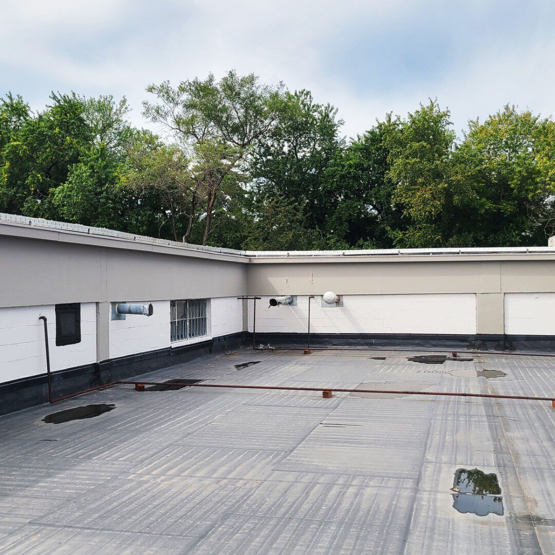 Commercial Roof Painting Example St Louis