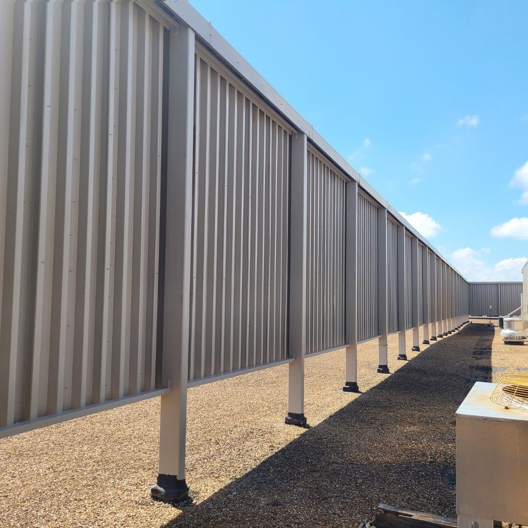 Commercial Fence Painting Example St Louis